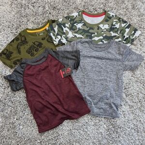 Day & Age Pro Athlete Boys 5/6  T-Shirts Lot Dinosaur Construction Graphic